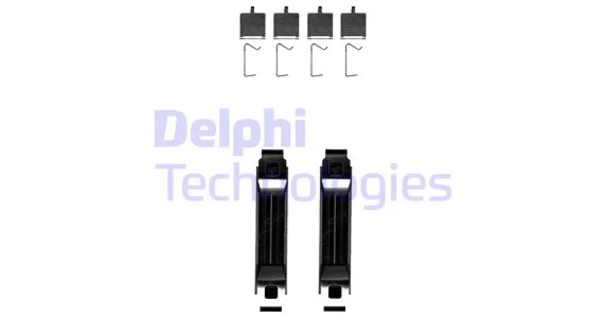 DELPHI LX0681, Комплектующие, колодки дискового тормоза