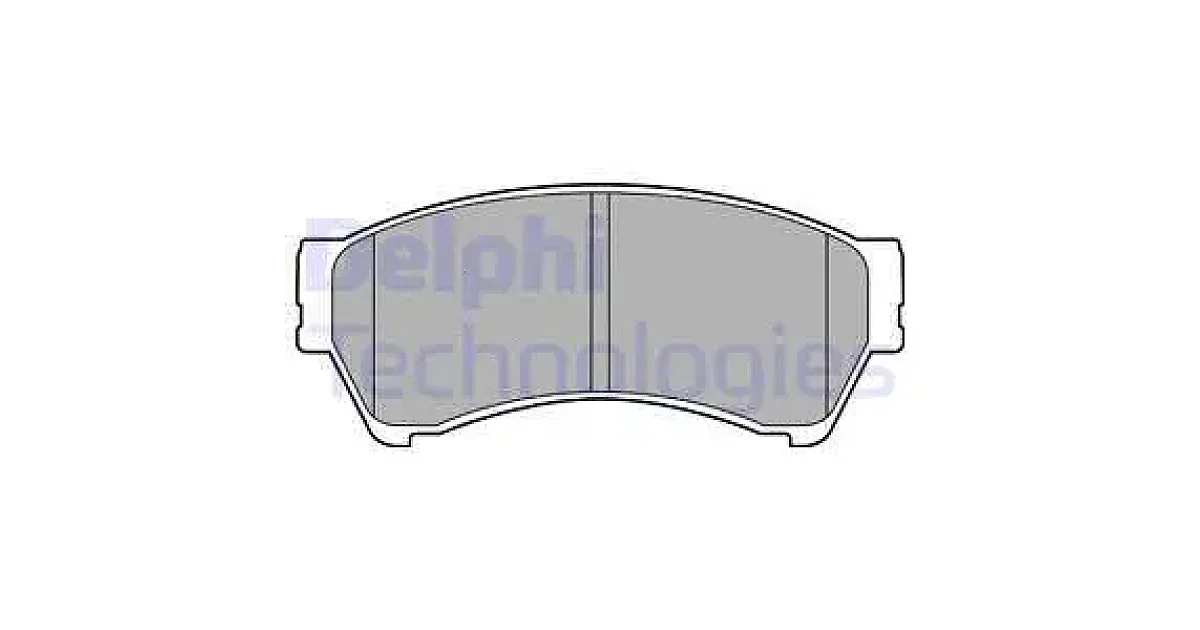 DELPHI LP2111, Комплект тормозных колодок, дисковый тормоз