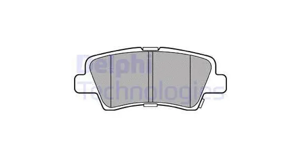 DELPHI LP3309, Комплект тормозных колодок, дисковый тормоз