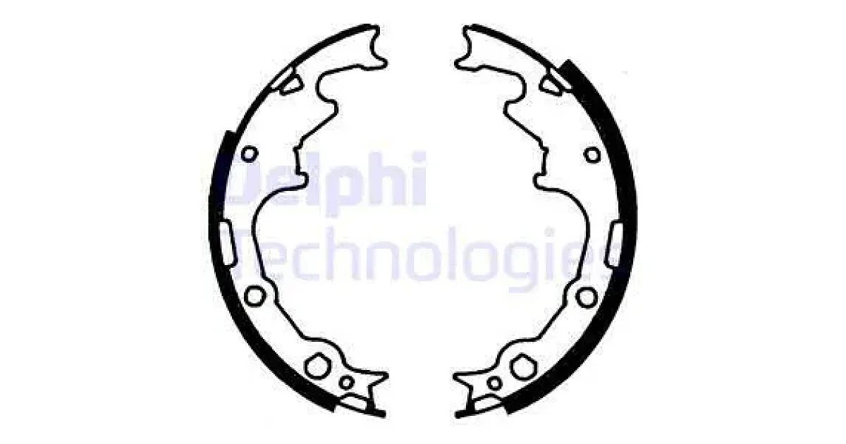DELPHI LS1780, Комплект тормозных колодок
