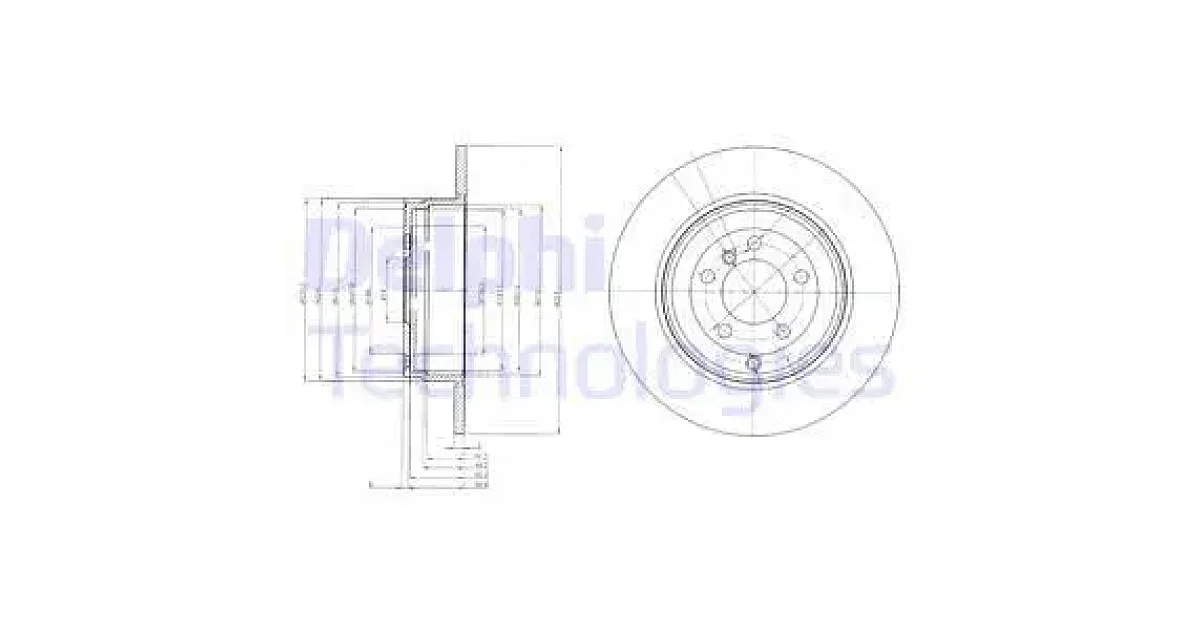 DELPHI BG4066, Тормозной диск
