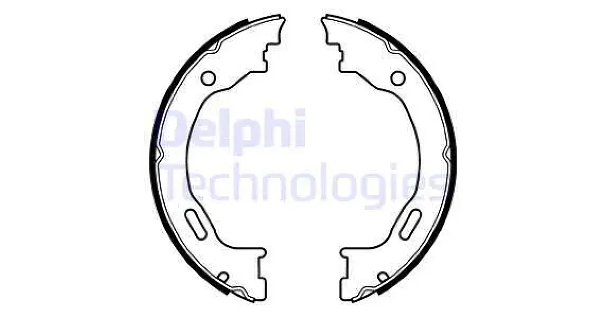 DELPHI LS2077, Комплект тормозных колодок, стояночная тормозная система