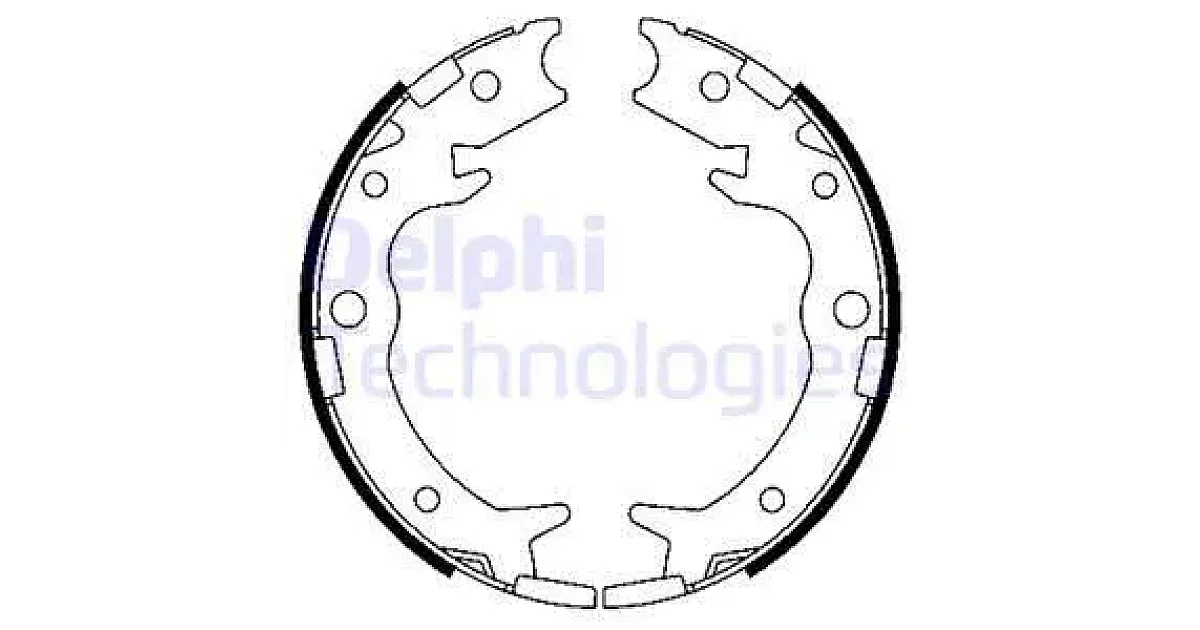 DELPHI LS1900, Комплект тормозных колодок