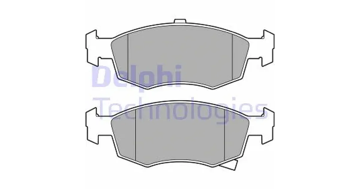 DELPHI LP3668, Комплект тормозных колодок, дисковый тормоз