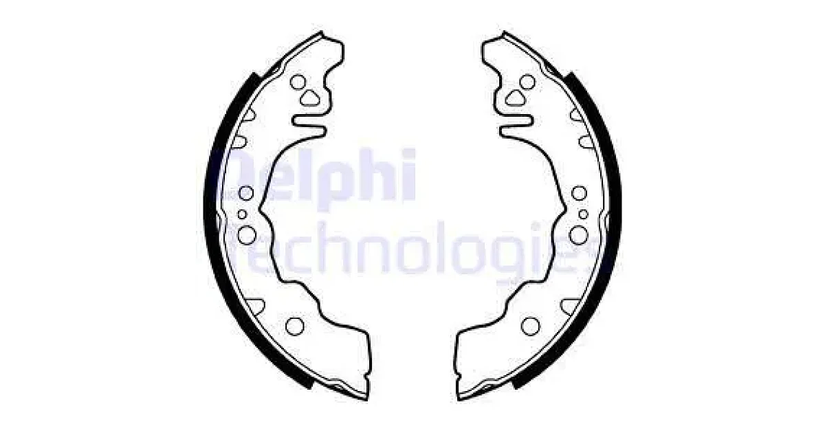 DELPHI LS2023, Комплект тормозных колодок