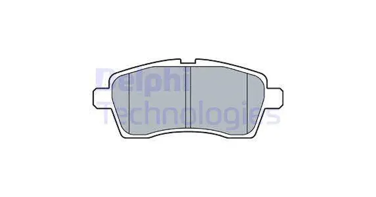 DELPHI LP3510, Комплект тормозных колодок, дисковый тормоз