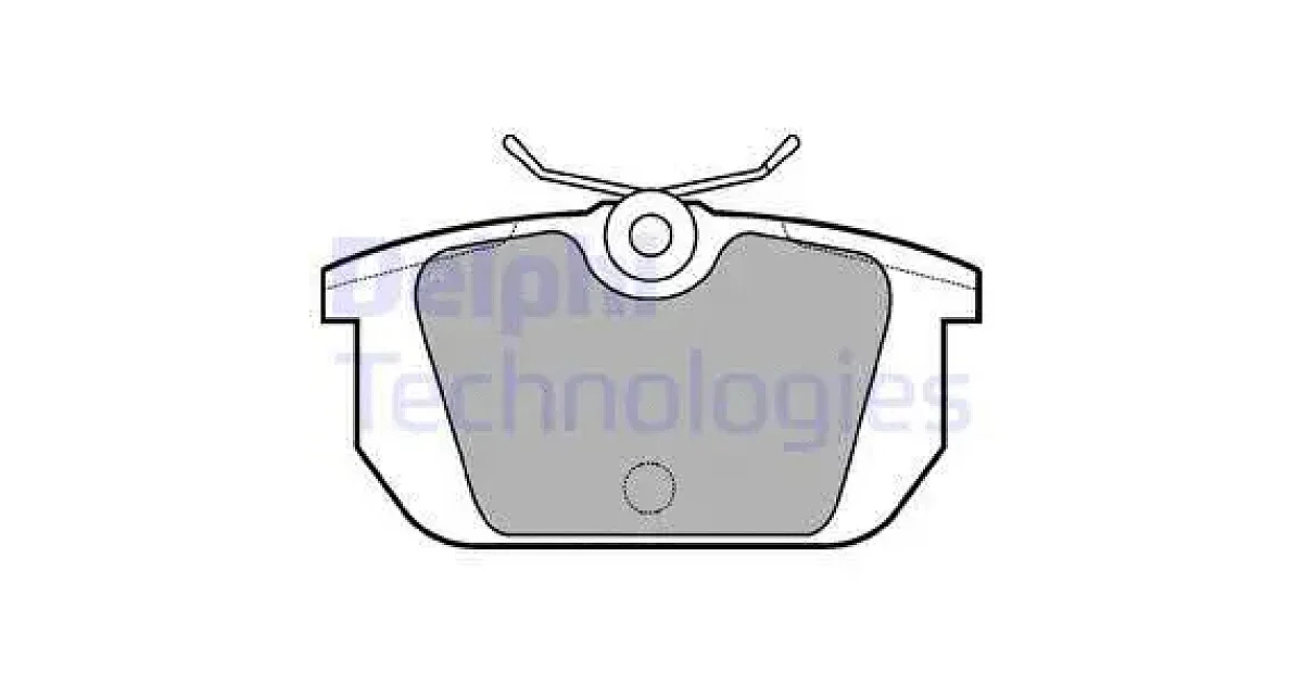 DELPHI LP522, Комплект тормозных колодок, дисковый тормоз