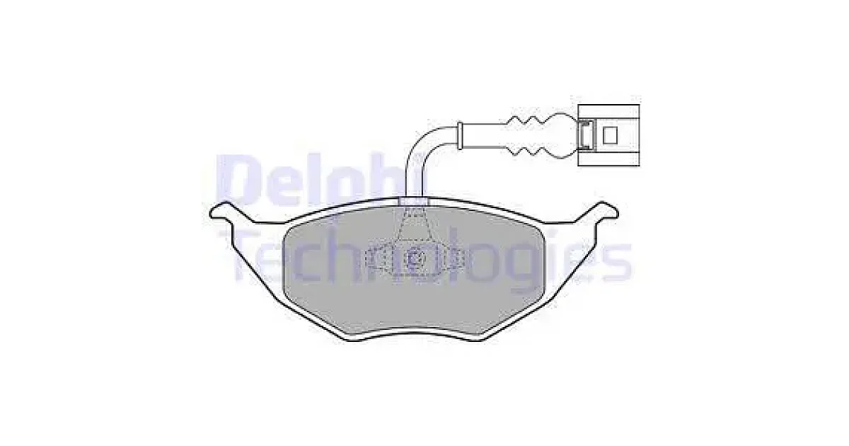 DELPHI LP1736, Комплект тормозных колодок, дисковый тормоз
