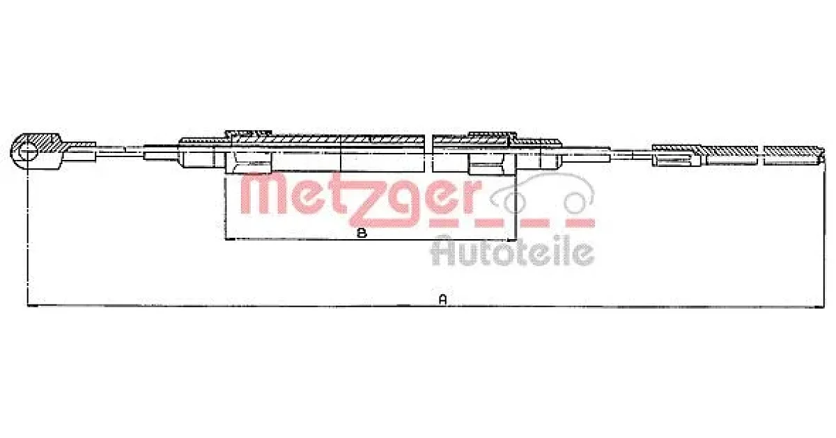 10415 - METZGER - Тросик, cтояночный тормоз