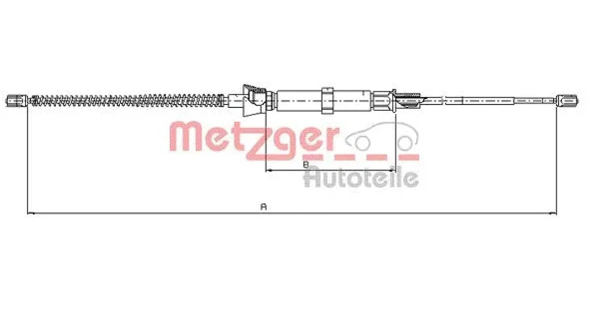 109032 - METZGER - Тросик, cтояночный тормоз